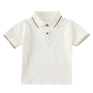 夏季纯棉小学生校服幼儿园园服班服定制短袖衬衫儿童演出服表演服