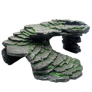 乌龟晒台爬台爬梯龟缸造景晒背石台高水位躲避洞屋休息浮岛浮台