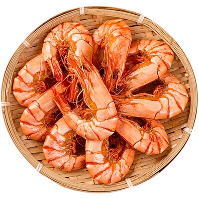 山东黄河口特产景明水产淡干对虾烤虾礼盒装