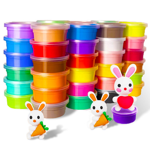 安全无毒超轻黏土橡皮泥儿童手工黏土套装24色男女孩玩具粘土36色