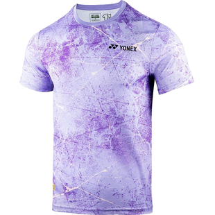 YONEX尤尼克斯羽毛球服运动服比赛服男女速干短袖上衣网球T恤圆领