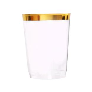 航空杯一次性杯子高档硬塑料杯加厚喝水杯家用商用定制啤酒饮料杯