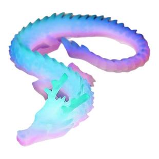 3D打印关节龙三d中国龙全身可活动儿童玩具造景装饰摆件龙蛋模型