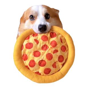 狗狗玩具磨牙毛绒不耐咬幼犬柯基发声中型犬飞盘消耗体力解闷用品