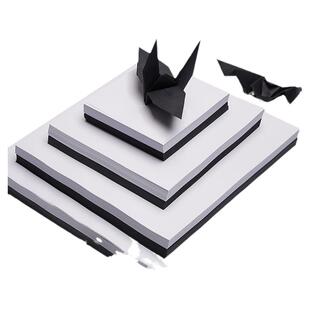 白色折纸手工儿童正方形15*15cm黑纸手工纸幼儿园软纸黑色a4纸剪纸小学生专用纸20*20cm白色纸