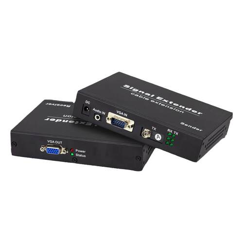 VGA光端机高清工业级1080p光纤转换器光纤转VGA延长收发器音视频光端机