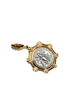 925银吊坠几何蜜蜂沉船币古币复古轻奢小众高级感项坠女百搭饰品