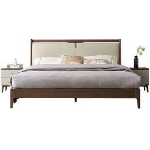 政府补贴全友家居新中式1.5m单人床主卧储物软包大床1米8双人皮床