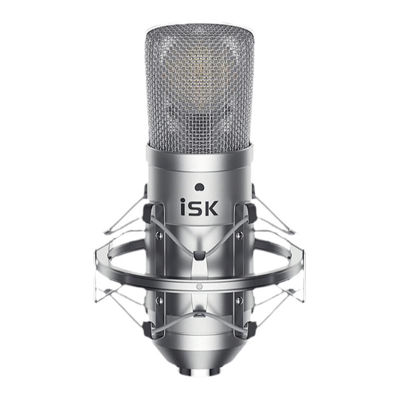 ISK BM800电容麦克风直播唱歌录音声卡专用话筒设备套装正品保障