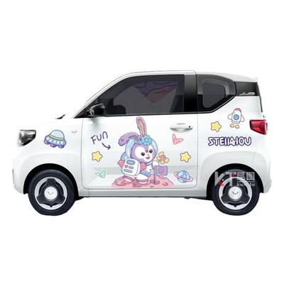 可爱车身宇航员卡通车身贴