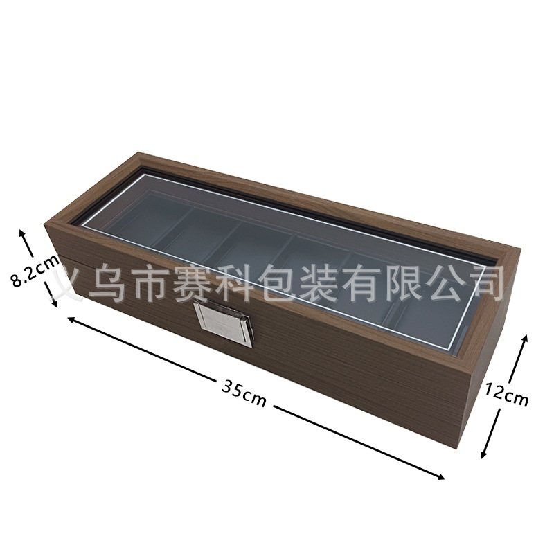 【超级版】现货黑胡桃木质盒6收纳6手表手表位只收藏木盒展示装