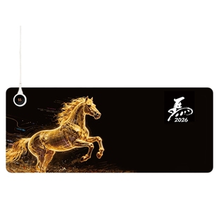 3C加热鼠标垫子超大号电脑键盘书桌垫办公专用新款恒温速热暖手垫