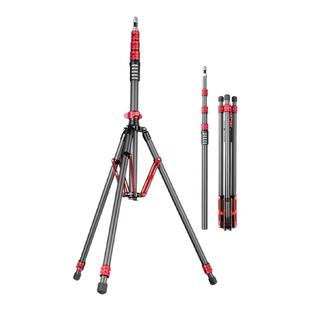 轻装时代MT02摄影架碳纤维三脚架2.6米便携影棚视频直播led三角架