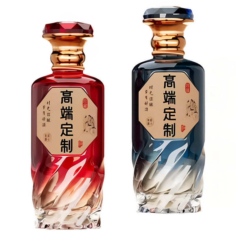 高档玻璃白酒瓶小批量定制