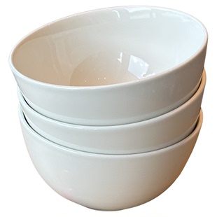 奶呼呼的宽口吃面碗厚实麦片水果螺蛳粉韩式ins陶瓷餐厅18厘米碗