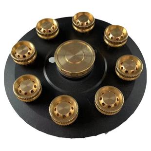 家用改装猛火炉头九腔火芯盖上进风喷嘴灶具配件天然气七头铜火芯