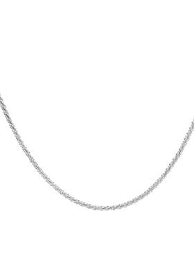 新款极简风素链银色项链