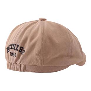 ins韩国宝宝帽子复古儿童前进帽男女正反戴洋气时尚贝雷帽报童帽