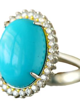 祈禧女S925纯银戴妃款戒指空托