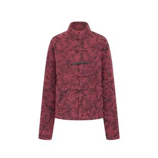 【明道同款】糖心旦TANGXINDAN男女同款绛朱 暗红色中式唐装外套