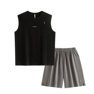 家乐芬睡衣男士夏季夏天夏款背心短裤莫代尔大码家居服男款可外穿