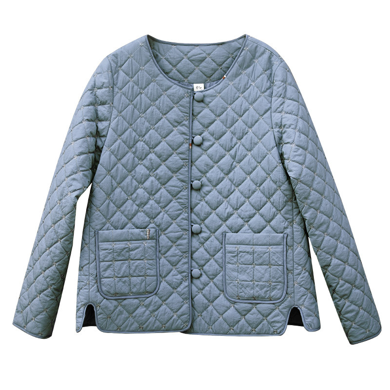 圆领棉衣棉服女冬季加厚短款