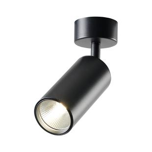 明装射灯可调角度家用背景墙吸顶式聚光照画全光谱单个小金色射灯