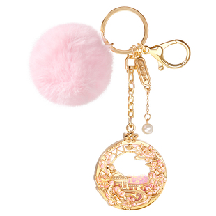 恭王府海棠流沙钥匙扣博物馆文创车钥匙圈挂件生日新婚新年礼物女