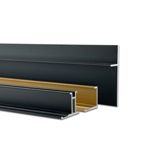 12mm护墙板铝合金收口线条金属包边卡条压边工字腰阳角踢脚线线条