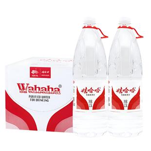 娃哈哈纯净水1.5L*12瓶整箱家庭会议大瓶1.5升非天然矿泉水饮用水