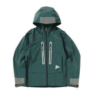 现货 日系潮牌全压胶Pertex防水防风透气软壳户外登山冲锋衣外套