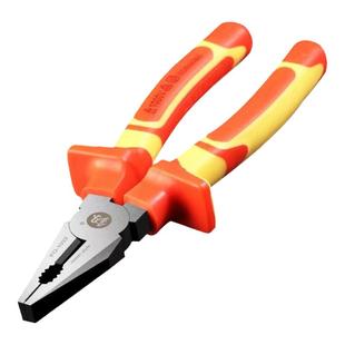 福冈工具绝缘工业级老虎斜口尖嘴电工工业钢丝钳级老虎钳尖嘴钳