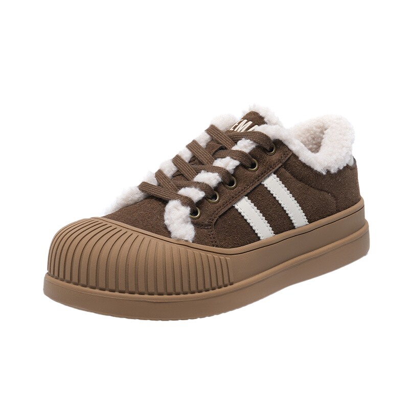 Semir加绒板鞋爆款厚底丑萌增高