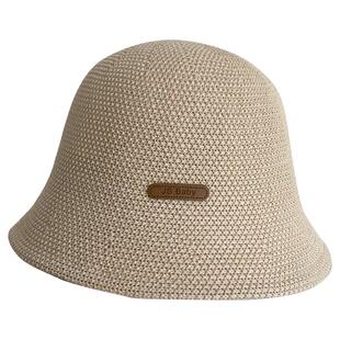 日系透气棉遮阳帽时尚出游渔夫帽女春夏百搭防晒盆帽可折叠桶帽潮