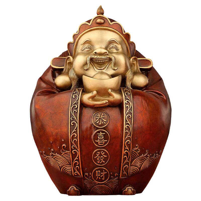 吉善缘乔迁开业礼品财神佛像摆件