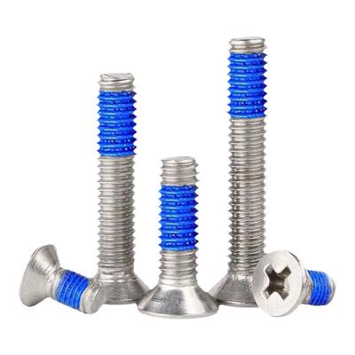 深圳不锈钢沉头点胶螺丝沉头加胶