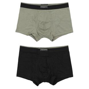 Armani/阿玛尼EA 男士鹰标2件装四角平角裤内裤EM000254 AF10777