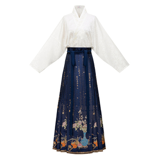 花朝记|新岁|汉服明制织金仿妆花立领衫马面裙宋飞机袖通勤日常