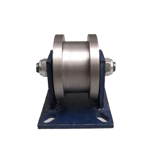 Ｈ型双边轨道轮轻轨工字钢滑轮重型轨道轮方钢凹槽钢轮滚轮 150MM