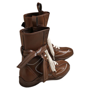 MILLIE'S/妙丽夏配裙子中筒靴复古英伦风厚底马丁靴女款2026新款