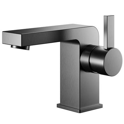 丰华全铜面盆龙头枪灰色