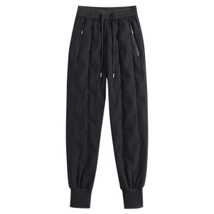 白鸭绒羽绒裤女外穿冬季时尚2025年新款加绒保暖棉裤休闲加厚裤子