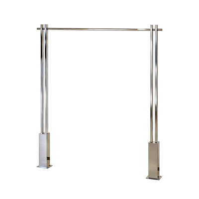 服装店展示架上墙落地不锈钢挂衣架陈列架服装货架立柱挂衣服架子