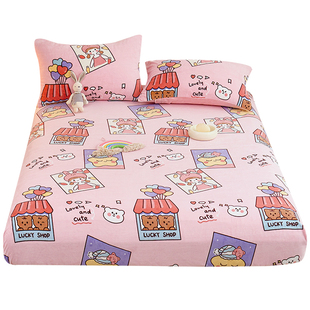 牛奶绒珊瑚婴儿宝宝秋冬天加厚儿童床笠单件床单床垫罩保护套定制