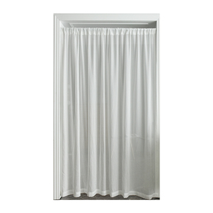 纱帘门帘隔断卧室房间家用免打孔透光不透人防窥通风帘子白纱窗帘