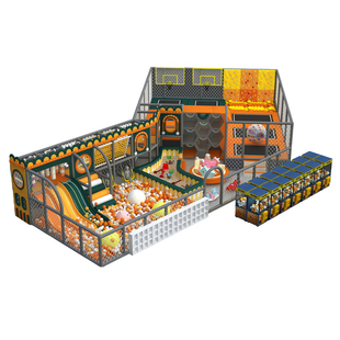淘气堡儿童乐园定制大型室内游乐场商场架空层滑梯海洋球旋转木马