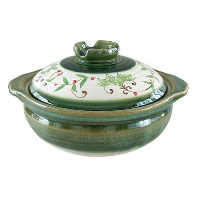 家用陶瓷釉下彩陶土锅