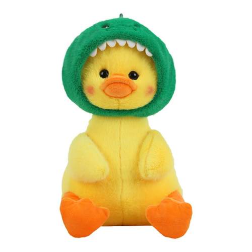 网红可爱戴帽黄色小鸭子玩偶黄鸭娃娃男女孩儿童礼物毛绒玩具公仔