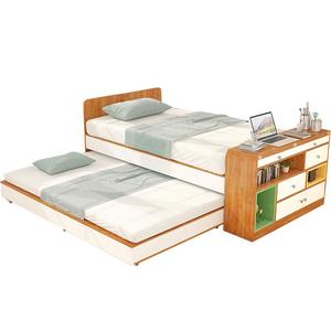 强象子母床拖床1.2m无床头带抽屉储物床小户型儿童床定制CH-021