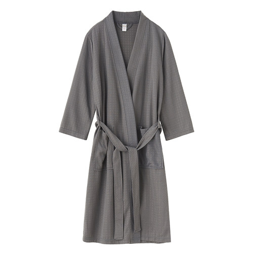 日式和服吸水速干酒店美容院男女士四季通用春夏薄款大码浴衣睡袍